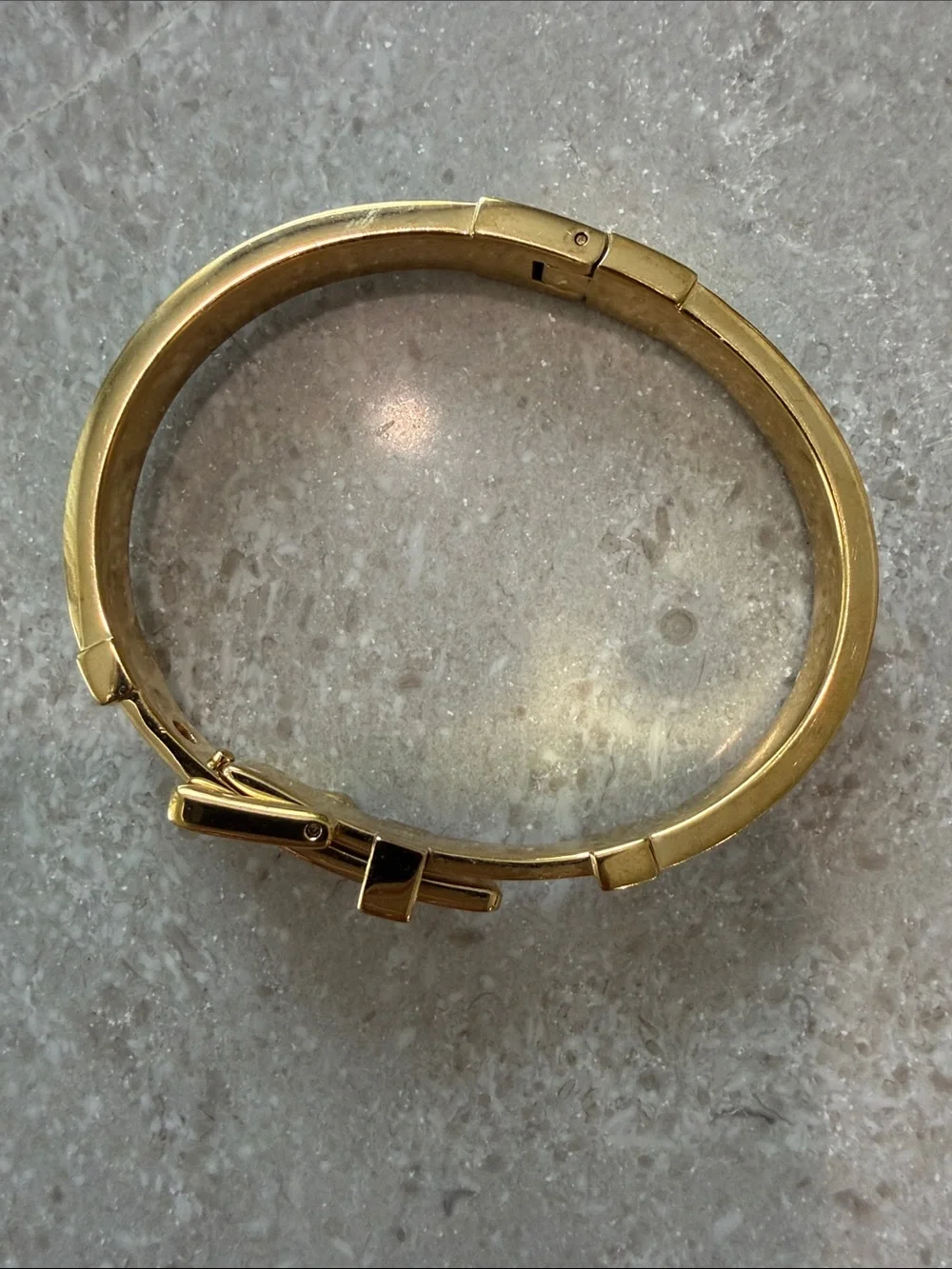 Michael Kors Gold and Turquoise Buckle Bracelet